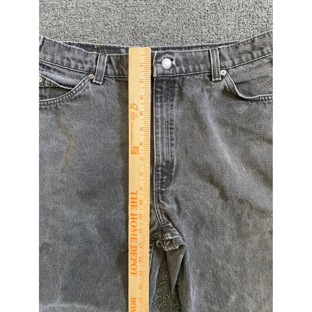 Vintage Levi's 560 Orange Tab Jeans Gray Mens 36x30 Loose Fit Tapered Leg USA